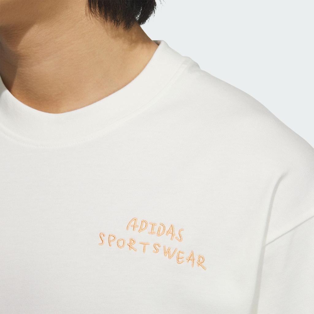 Adidas Graphic T-Shirt With Anime Print Men Tops Han-Jade-White JP4581