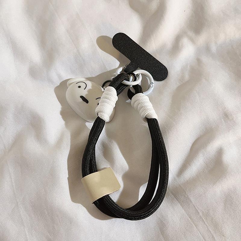 Cartoon Crayon Shin-Chan Phone Chain For Iphone For Samsung Huawei Xiaomi Anti-Lost Wrist Rope Strap Bag Decoration Keyrings