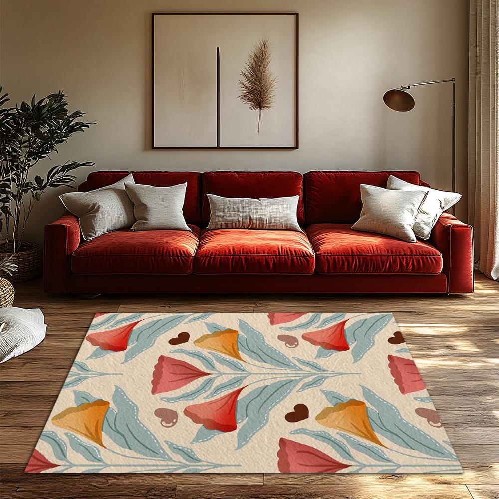 Cozy Farmhouse Doormat Indoor Outdoor Rug Washable Entryway Mat Welcome Home Decor Floral Pattern Non Slip Floor Mat Stylish Hom