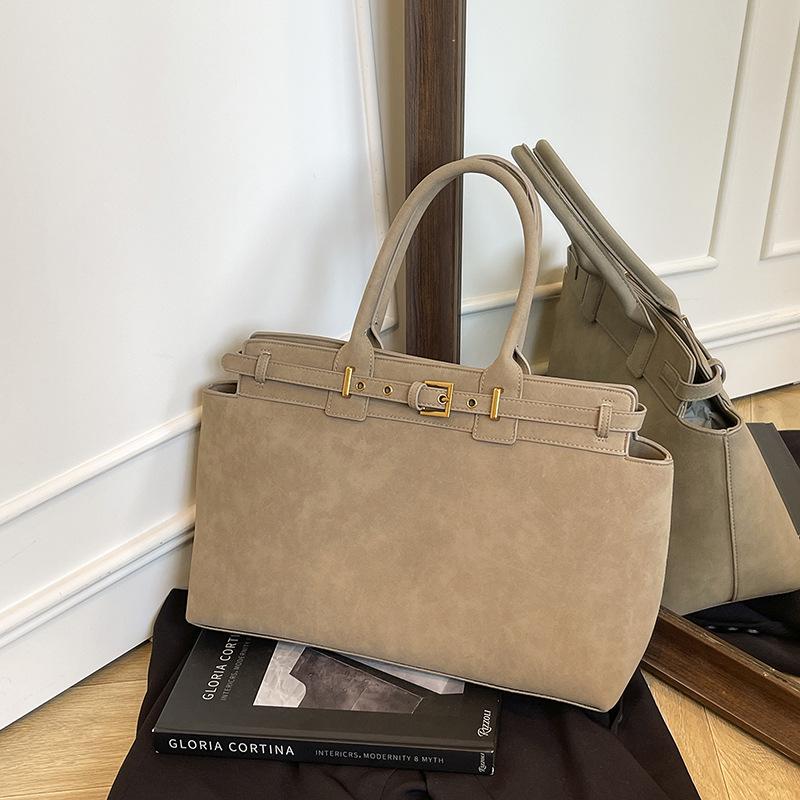 

Винтажная женская сумка-тоут под мышкой 2025: Высококлассная, Вместительная, Универсальная Сумка хаки