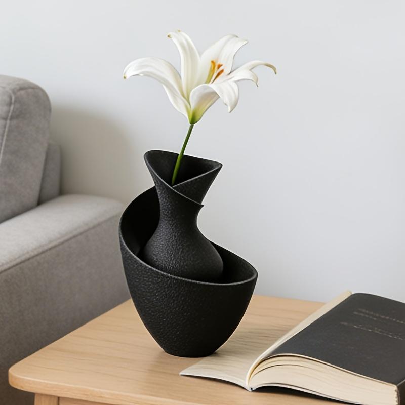 Minimalist Light Luxury Decorative Vase, Living Room Entryway Tabletop Flower Arrangement Ornament, Nordic Style Artistic