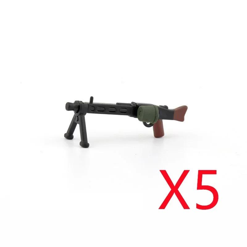 5 CM WWII Military Building Blocks American German Soviet Soldier Figures Weapons Accessories Guns Pistol Sniper Belt Mini Bricks MOC