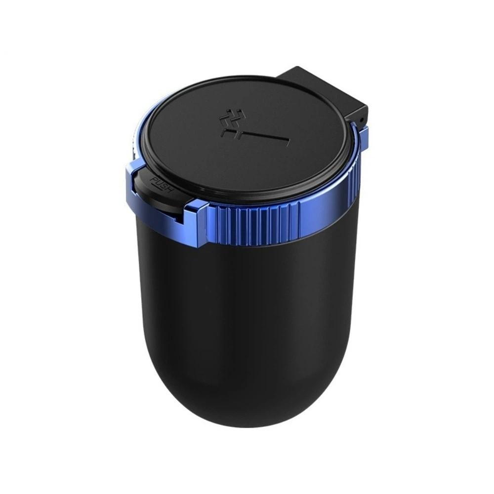With Lid Car Ashtray LED Blue Light Auto Ashtray Modern Automotive Supplies  Car Interior