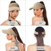 Sun Visor Hats for Women, Knitted Visor Hat Elastic with Empty Top, UV Protection Visors for Outdoor Activities