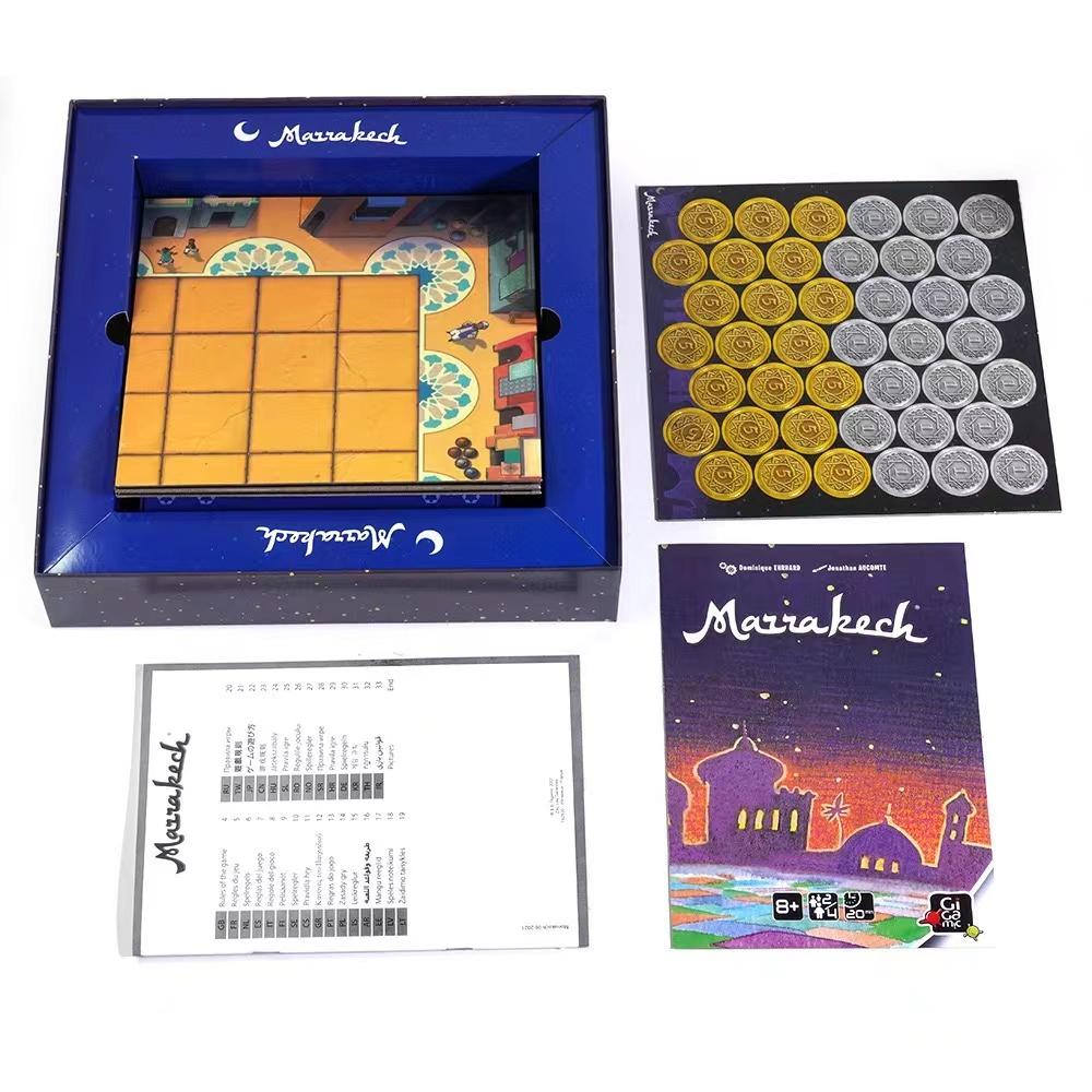 Gioco di Strategia Marrakech per Famiglie Party Giochi di Carte da Tavolo