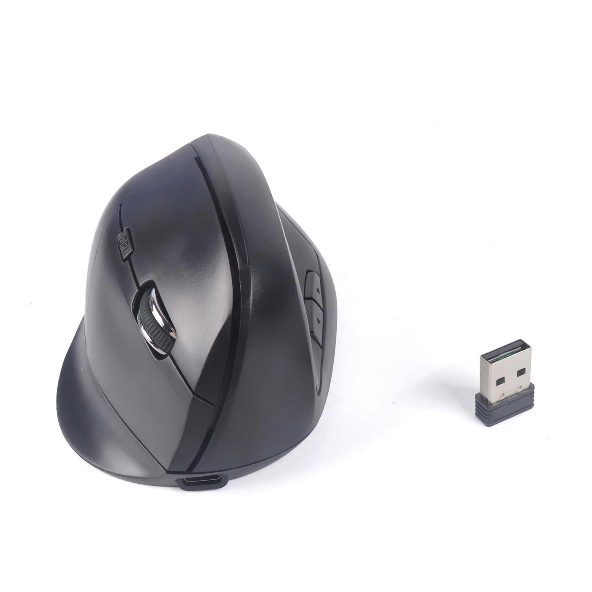 

Ergonomic Wireless Mouse, Bluetooth & 2.4G, Vertical Design, Quiet, 7 Buttons, Type-C Rechargeable, 3-Level DPI Switching, USB Multi-Pairing, Power