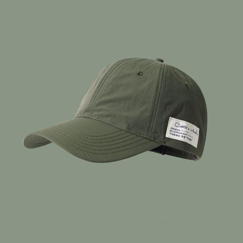 Peaked cap women's retro enlarged and deepened face small tooling baseball cap men's quick-drying sun hat outdoor sports