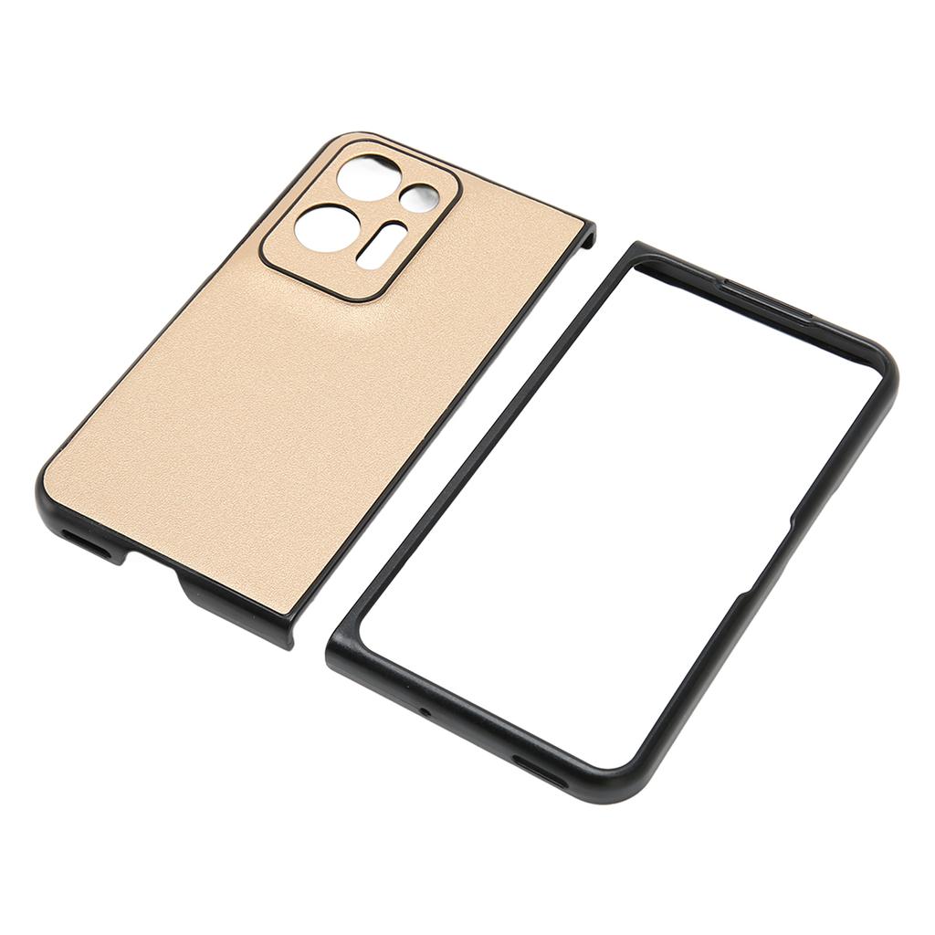 Faltbare Handyhülle mit modischem Streifenmuster, bequeme Passform, faltbare Handyhülle für Oppo Find N2 Gold