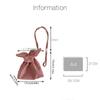 Bundle Pocket Flower Drawstring Bag Storage Bag Small Crossbody Bag Casual Flower Handbag  Women