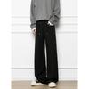 Autumn new trendy brand men's small trousers, rivet straight-leg trousers, wide-leg casual trousers, and long trousers for men are available for sale.