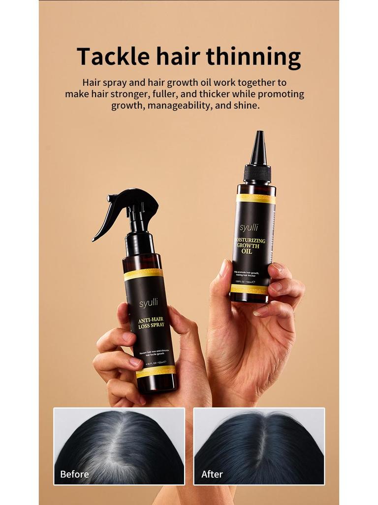 Cross-border Europe & America Hair Growth Spray: Anti-Hair Loss, Deep Nourishing Essential Oil