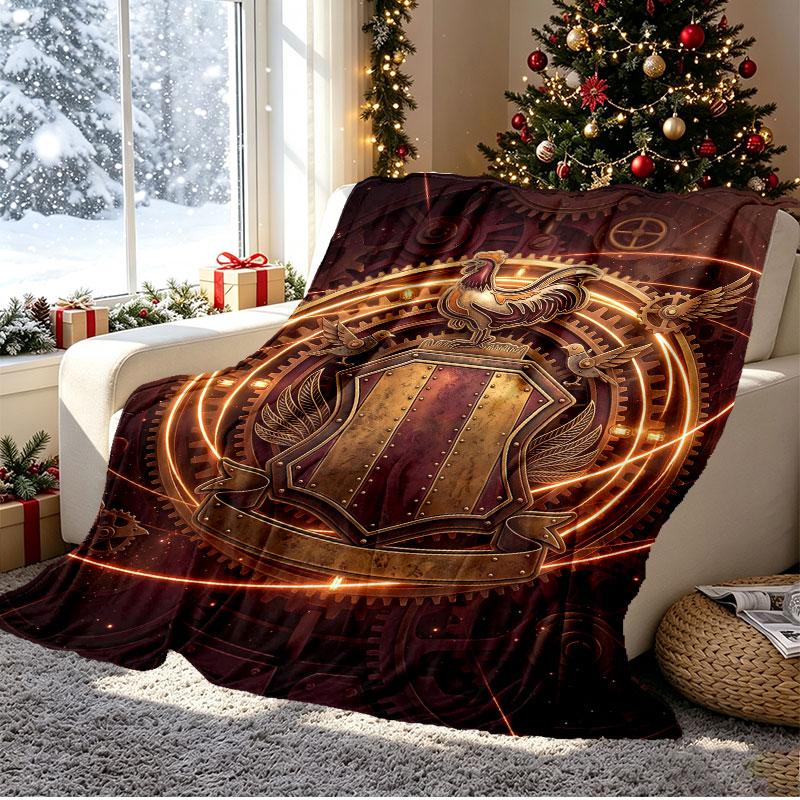 Bradford City AFC Pattern Blanket for Home Decoration, Bed, Sofa, Car Travel, Camping, Suitable for All Seasons, Birthday Christmas Gift