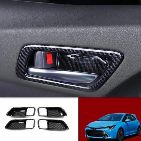 For 2019-2021 Toyota Corolla Hatchback Inner Door Handle Bowl Cover trim 4pcs