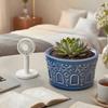 Round Silicone Planter Mold Unique Flower Pattern Easy Demolding Reusable For Indoor Outdoor Decoration Crafting Project