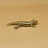 Vintage Copper Gecko Tea Set Small Ornaments Antique Brass Animal Figurines Tea Pet Desk Decorations Home Decor Accessories