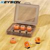 KEYSION Slow Rebound Memory Foam+Transparent Liquid Silicone Ear Tips SML Noise Isolating Soft Safe Eartips Earphone Accessories