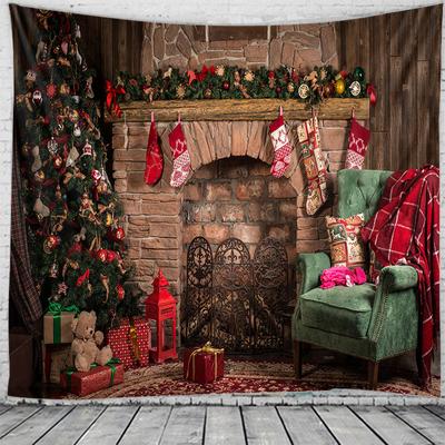 Weihnachtsdekoration Wandteppich Weihnachtsschlafzimmerdekoration Wandteppich Weihnachtsfeier Hintergrund Wanddekoration Wandteppich