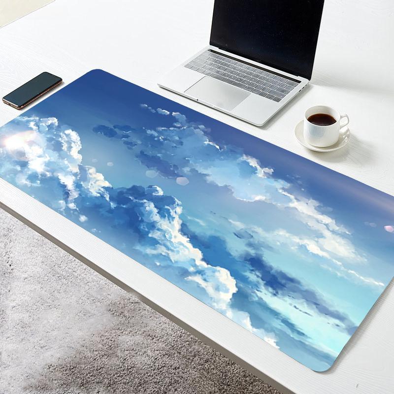 Sky Cloud Mousepad Gaming Accessories Color Computer Laptop Keyboard Pad New Large Nonslip Rubber Carpet Office Blue Mouse Mat