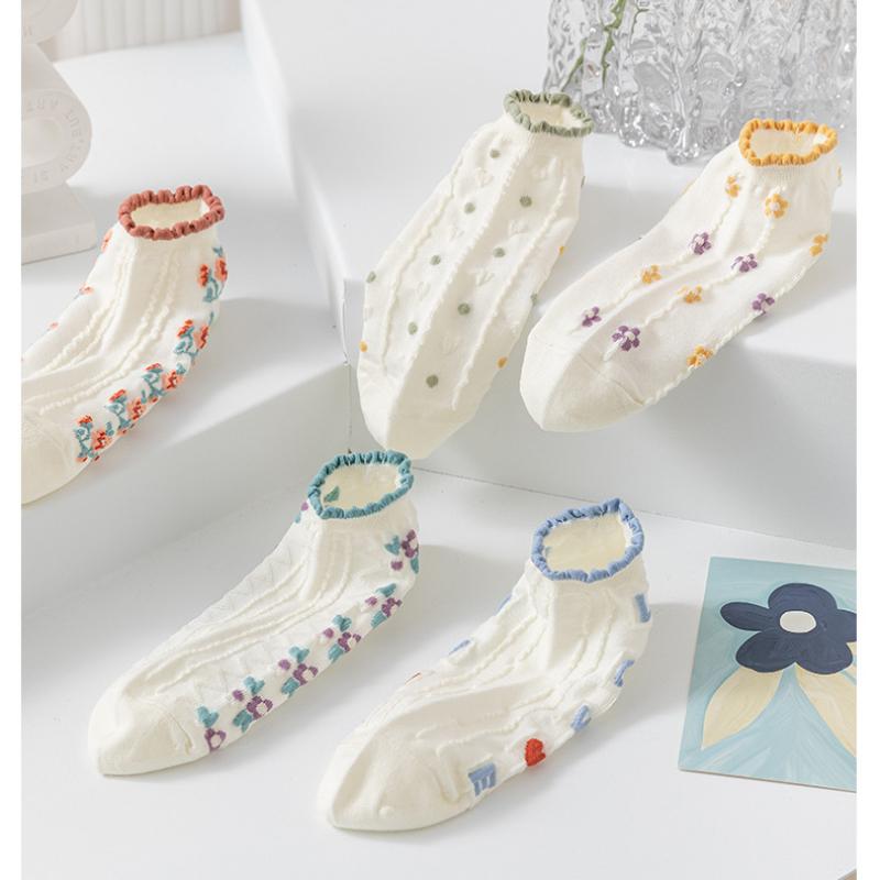Women's Short Socks, Shallow-cut, Instagram, Trendy and Cute Japanese Spring and Autumn Style Low-top Short Socks, Summer Boat Socks