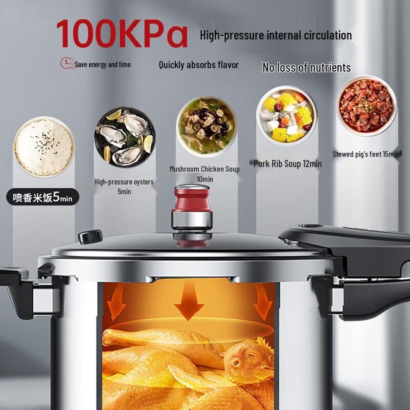 Kangbach KYS-24A31E Little Red Hood 3-Ply Steel Pressure Cooker