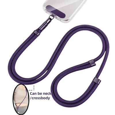 Universelles Handy-Lanyard mit Clip Verbessertes Anti-Fall 360° Drehung Verstellbares Hals-/Umhängeband für alle Handyhüllen
