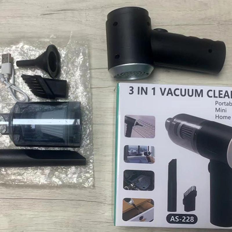 Car Vacuum Cleaner 3-in-1 Wireless Charging Portable Car Vacuum Cleaner Handheld High-power Long-life Car Appliances