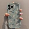 Sweet Blue and White Cream Patterned Phone Case Suitable for iPhone 17 16 15 14 13 12 11 Pro/Max/Plus Anti Drop and Shockproof