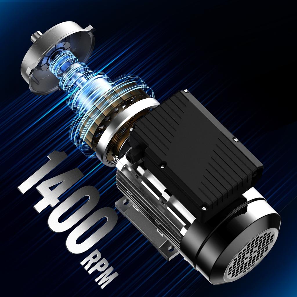 VEVOR 0.75KW Electric Motor 1400 rpm, AC 220~240V 5.45A, 80, B34 Frame, Air Compressor Motor Single Phase, 19mm Keyed Shaft