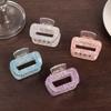 Hair Claw Hollow Square Design Back Head Hair Clip Anti-slip Teeth Strong Grip Shower Hair Clamp Versatile Hair Accessory