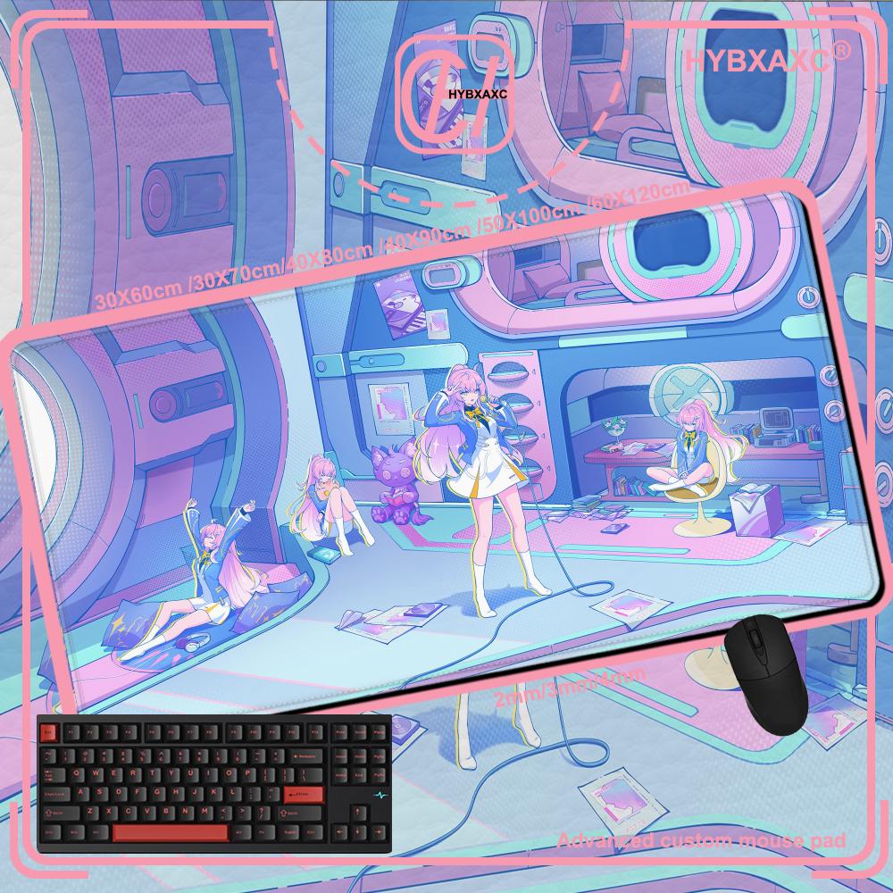 HD Printing Aemeath Wuthering Waves Mouse Pad Anime Kawaii Girl PC Computer Keyboard Mousepad PC Office Overlock DeskMat