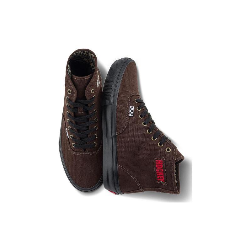 Vans X Hockey Authentic High 'Dark Brown' Vans VN000CBQ7W1