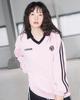 HAVISM Oversize Velour V-Neck L/S Tee(Pink)