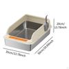Cat Litter Box Kitty Pan Open Top Portable for Small and Large Cats,Cat Bedpan,Anti Splashing