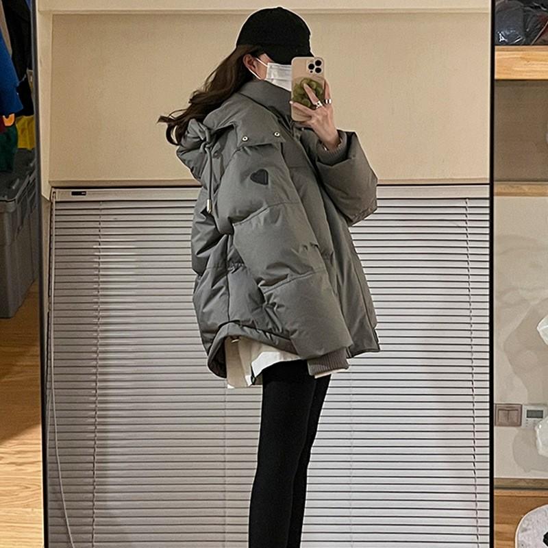 Women's Winter Outdoor Padded Jacket Coat Hooded Solid Thick Parka Waterproof Jacket