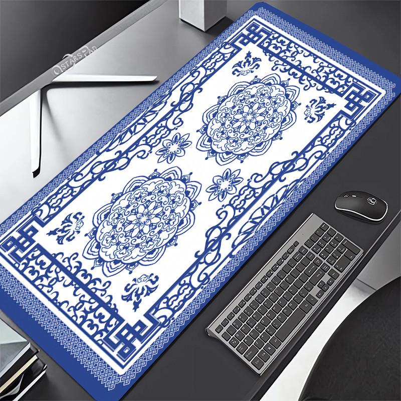 Persian Carpet Mouse Mat xcm Computer Large Mousepad Flower Office Rubber Mat Nonslip Table Pads x Notebook Computer De