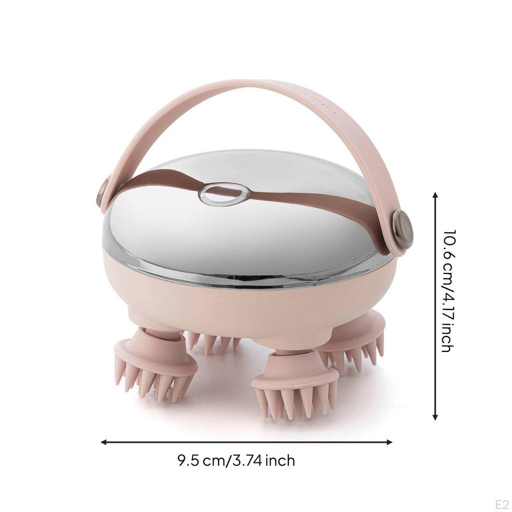 Red Light Multiple Modes Electric Head Massage Device Handheld Scalp Scrubber