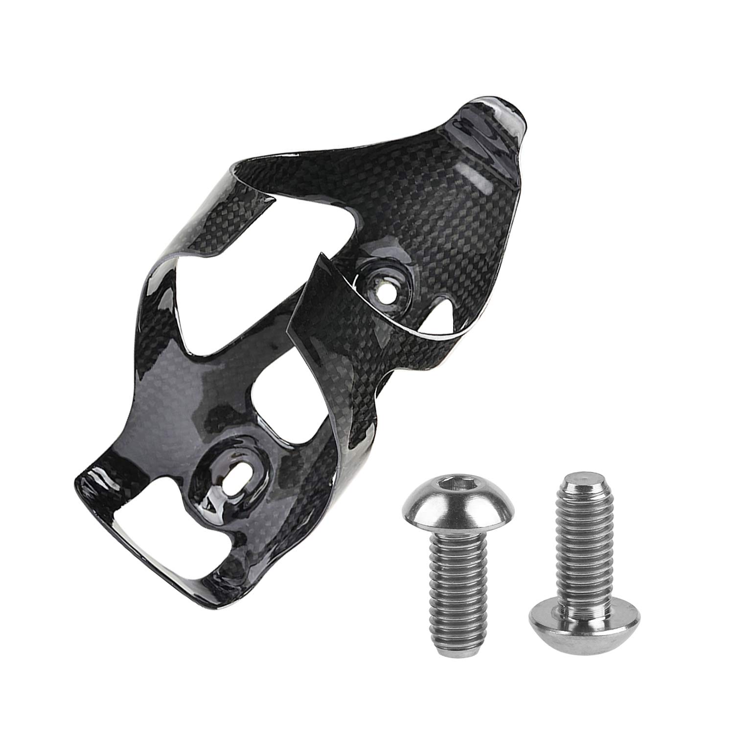 

Dingtai 3K Полностью из углеродного волокна Велосипедная фляга Сверхлегкий Дорожный Горный велосипед Держатель для фляги 2 Титановых болта Глянцевая клетка, + (Стиль A, Черный)