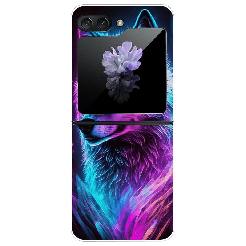 For Samsung Z Flip7 Cases Flip 7 Hard PC Transparent Phone Cover For Samsung Galaxy ZFlip 7 Cool Luxury Clear Shockproof Case