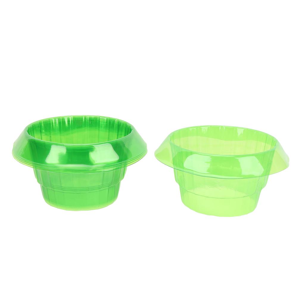 10Pcs Slug Collars PP Green Transparent Slug Snail Protective Collar Garden Cloches for Household