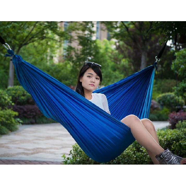 Tewango Tragbare Hängematte für 1–2 Personen, Outdoor, Camping, Hängehängematte, Schaukelbett, Nylon