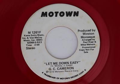7inch Record G.C. CAMERON  Let Me Down Easy M1261FPROMO MOTOWN 1973 US SoulFunk Used