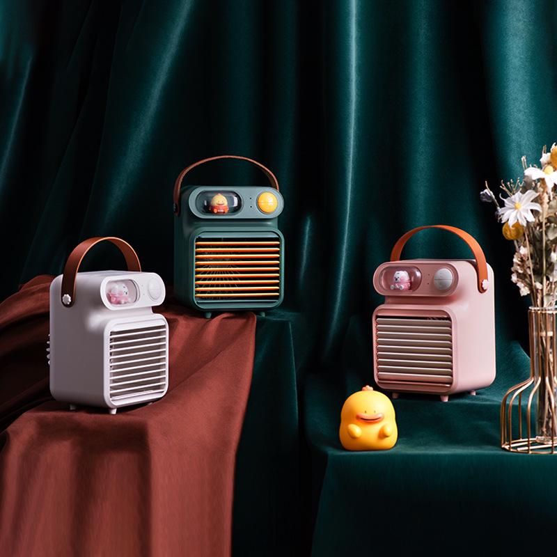 Aike Cute Cartoon Desktop Fan & Humidifier Combo