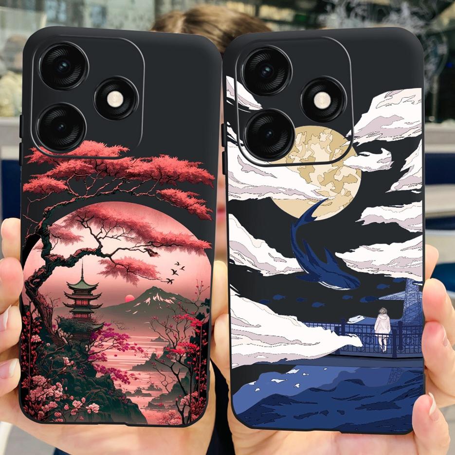 For Tecno Spark 20C Case BG7n BG7 Stylish Painted Cover Soft TPU Matte Phone Case For Tecno Spark 20 Pro Plus Spark20 20C Bumper