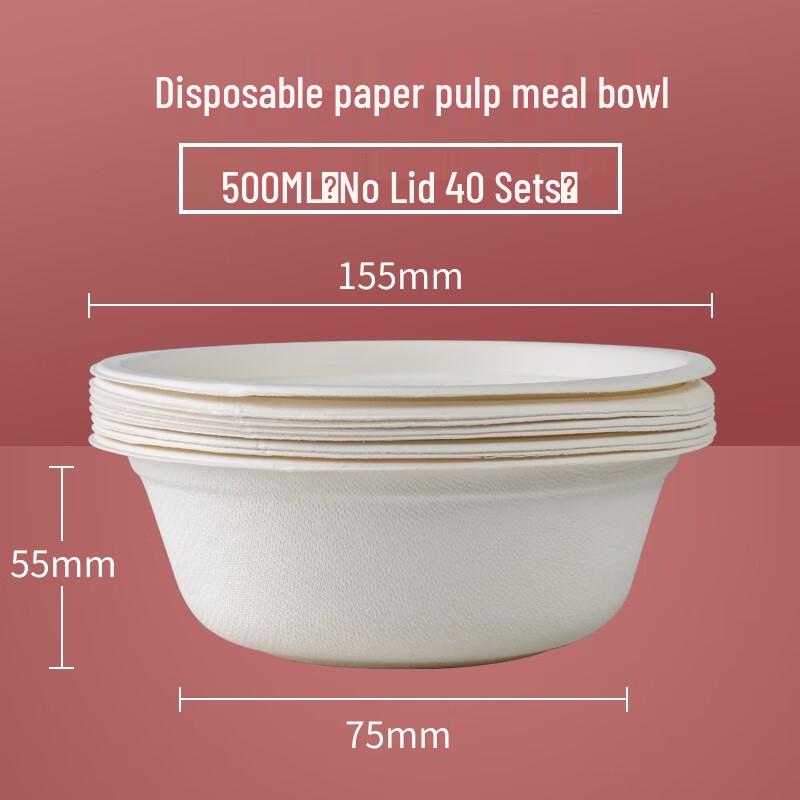 Degradable Sugarcane Pulp Disposable Bowls