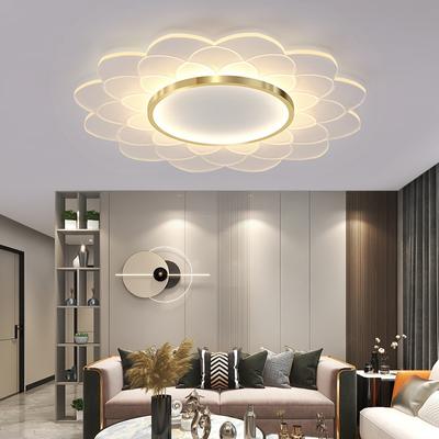 Modern Simple Led Creative Flower Room Light Warm Romantic Round Dining Room Lamps and Lanterns
