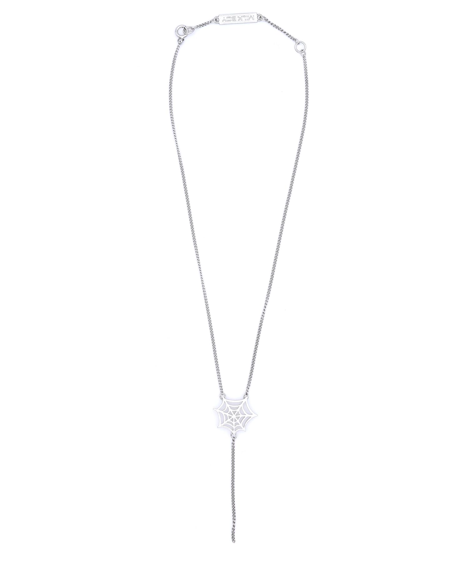 

Spider web necklace FREE silver [Milk Boy] men s