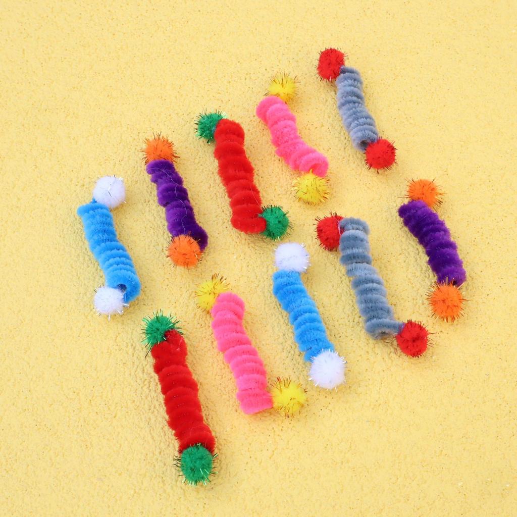 5pcs/10pcs Plush Small Spring Cat Toy Candy Ball Throwing Ball Pet Toy