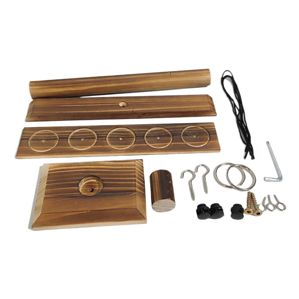 Wooden Hook Ring Toss Battle Toy Party Drinking Game Toy Quick-paced Interactive Game Supply For Adult Party Drinking Games