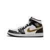 Air 1 Mid Patent Black White Gold