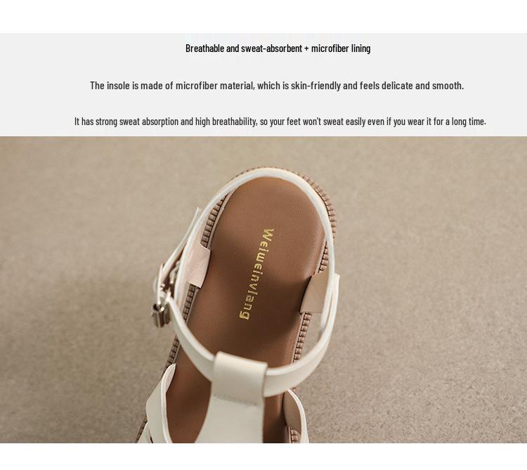 Women's Retro Woven Flat Sandals with Thick Sole & Closed Toe (Plus Size, Summer 2023)